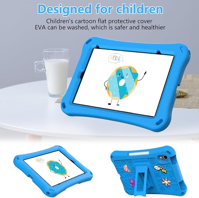 Case for iPad 10.2 Inch 2021/2020/2019/ iPad Pro 10.5 Inch/Air 3rd Gen (2019) Shoulder Strap Kickstand Children Friendly Anti-Scratch Shockproof Case Lightpurple