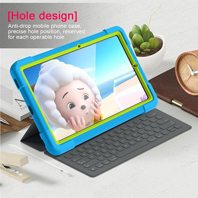 AKABEILA Compatible with Amazon Fire HD 8 2020/2022 Tablet Case，Rugged Kids Case with Stand Lightweight Shockproof Kids Friendly Tablet Cover Black