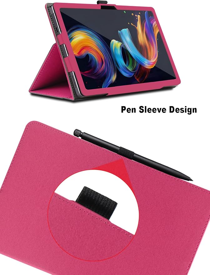 Case for TCL Nxtpaper 11 Plus 11.5 inch TCL Nxtpaper 11 Plus Tablet Case Folding Stand Protective Cover with Pencil Holder and Wrist Strap Full Protection. (Black)