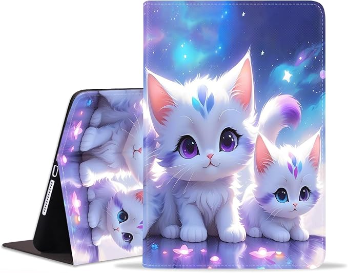 Case for iPad (A16) 11th Generation 11 Inch 2025 iPad 10th Generation 10.9 Inch 2022 Adjustable Stand Auto Wake/Sleep Smart Leather Case African American Black Girl