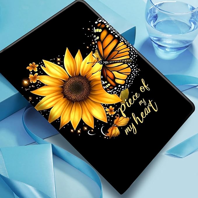 Case for Amazon Fire 7 Tablet 2019/2017 Release 9th/7th Generation PU Leather Smart Protective Cover with Auto Sleep/Wake for Fire 7 2019Dog Wearing Witch Hat Pumpkin