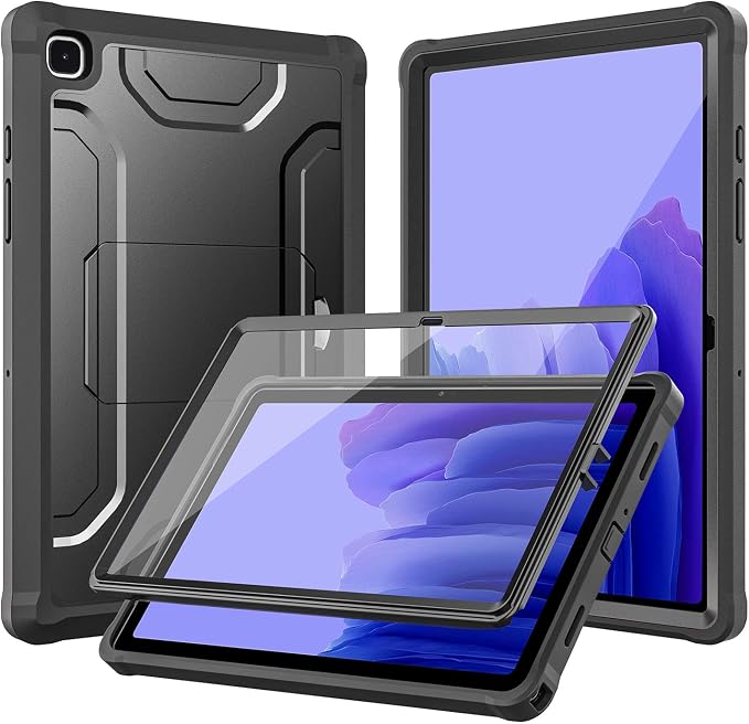 Soke Galaxy Tab A7 Case 10.4 Inch (SM-T500 / T505 / T507)with Built-in Screen Protector Rugged Full Body Protective Case for 2020 Samsung Galaxy Tab A7 10.4 (Black)