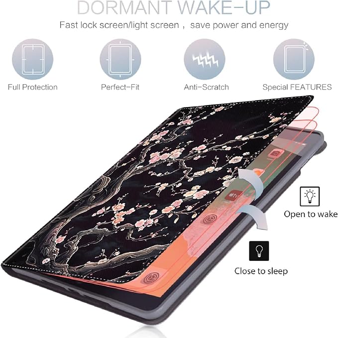 Case for Samsung Galaxy Tab S10 FE Plus 13.1 Inch 2025 Model (SM-X620/X626)Slim Folding Stand Cover with Auto Wake/Sleep for Samsung Galaxy Tab S10 FE Plus ，Painting Autumn Trees