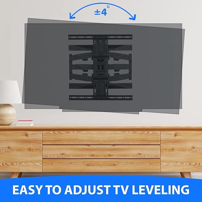 Mount Factory Heavy-Duty Full Motion TV Wall Mount - Articulating Swivel Bracket Fits Flat Screen Televisions from 42" to 70" (VESA 400 x 600 Compatible) - Tilt Swing Out Arm with 10' HDMI Cable