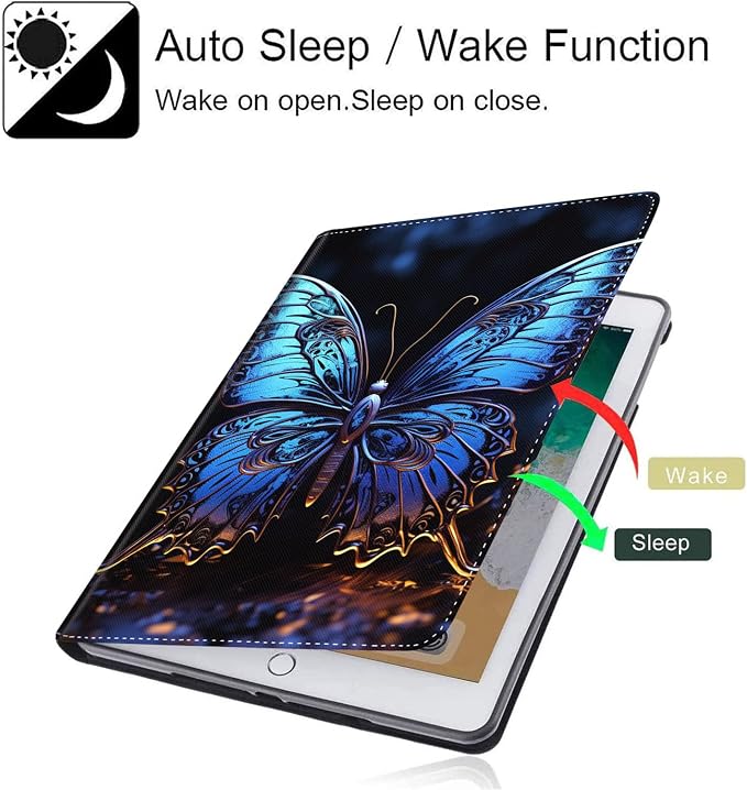 Case for Galaxy Tab A9 Plus ， Auto Sleep/Wake Multi-Angle Viewing Slim Folio Stand Cover for Samsung Galaxy Tab A9+/A9 Plus 11 Inch 2023 (SM-X210/X216/X218) Magic Mushrooms Fungus