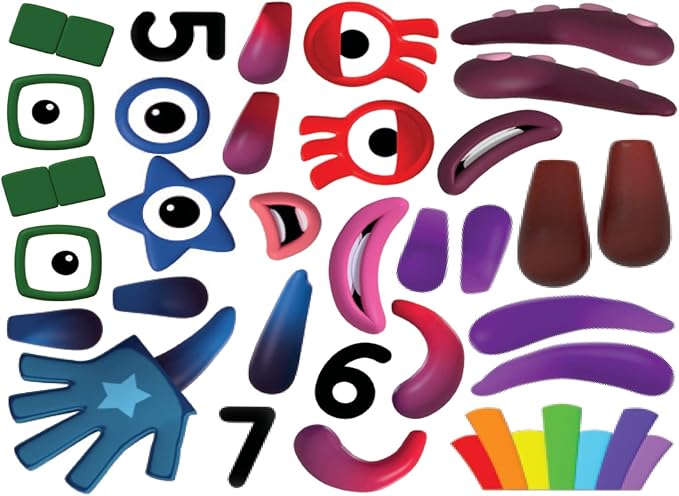 hand2mind Numberblocks Reusable Clings, Numberblocks Characters Decals, Classroom Supplies for Teachers Elementary, Numberblocks Decorations, Removable Decals, Math Gifts for Teachers