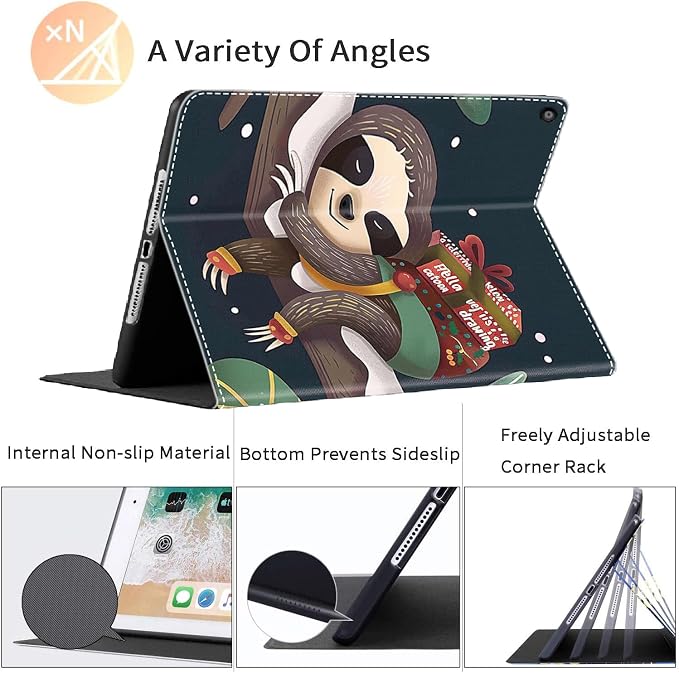 Case for iPad 10th Generation (2022 Release) 10.9 Inch Durable Shockproof Protective Cover for New iPad 10th gen 10.9 2022 Elephant Sunflower