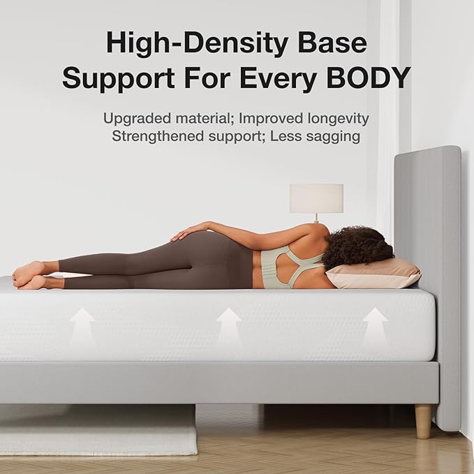 Novilla Twin Size Mattress, 10 Inch Twin Bed Mattress with Gel Memory Foam for Cooling Night Sleep & Pressure Relief, CertiPUR-US Certified