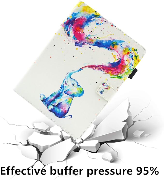 for Apple iPad 10.2 Case 2021/2020/2019 iPad 9th/8th/7th Generation Smart Cover with Pencil Holder [Auto Wake/Sleep] PU Leather Stand Folio Tri-fold Shockproof Thin Shell Colored Graffiti