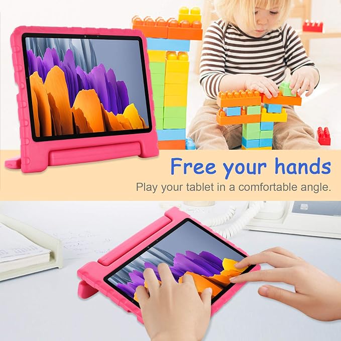 Kids Case for Samsung Galaxy Tab S10 FE Plus 13.1 (2025) Techcircle Handle Stand Light EVA Foam Bumper Protective Rugged Drop Protection Child Proof Cover Black