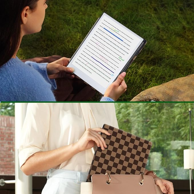 Case for Remarkable Paper Pro Tablet 11.8 (Released in 2024) Hard Back Shell Protective Book Folio Cover with Built-in Pen Holder with Auto Sleep/Wake Function.
