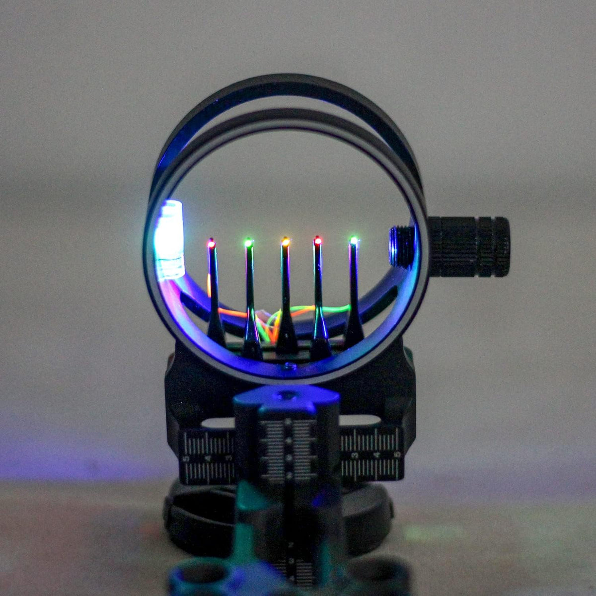 SOPOGER Archery Compound Bow Sight Light Fiber Optic 3/8-32 LED Sight Light Thread Universal Fit (2pcs)