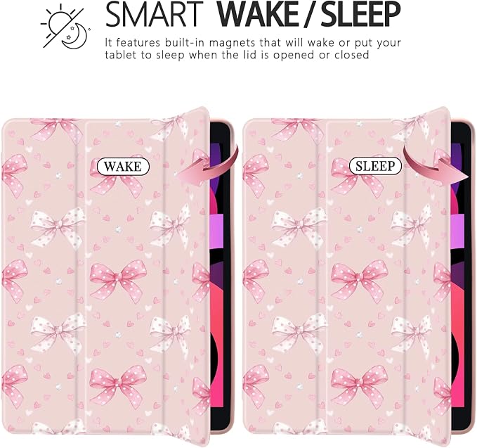 Joyland Brown Leopard Floral for iPad 6th/5th Generation 9.7 Inch 2018/2017Air 2/Air 1 CaseBuilt-in Pencil Holder with Shockproof Cover Transparent Back Shell Auto Wake/SleepBlack
