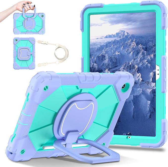 Dteck Case for Samsung Galaxy Tab A 8.0 (2015) Tablet SM-T350/355/357 Case 8 Inch PU Leather Lightweight Folio Case with Card Slots/Stand Features Cute Cartoon Protective Cover Purple Butterfly