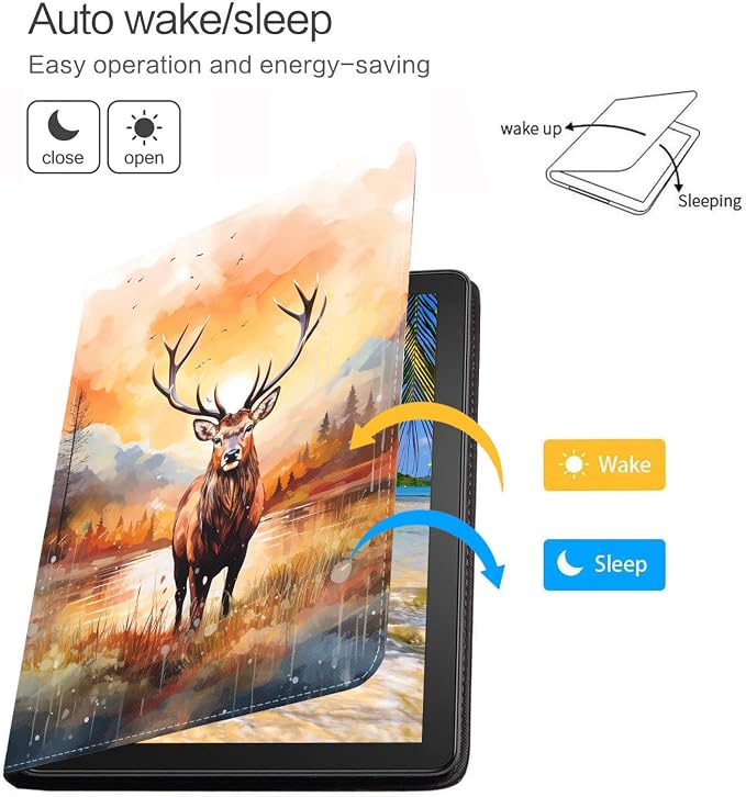 Case for iPad (A16) 11th Generation 11 Inch 2025 iPad 10th Generation 10.9 Inch 2022 Protective Leather Case Adjustable Stand Auto Wake/Sleep Smart Case - African American Girl