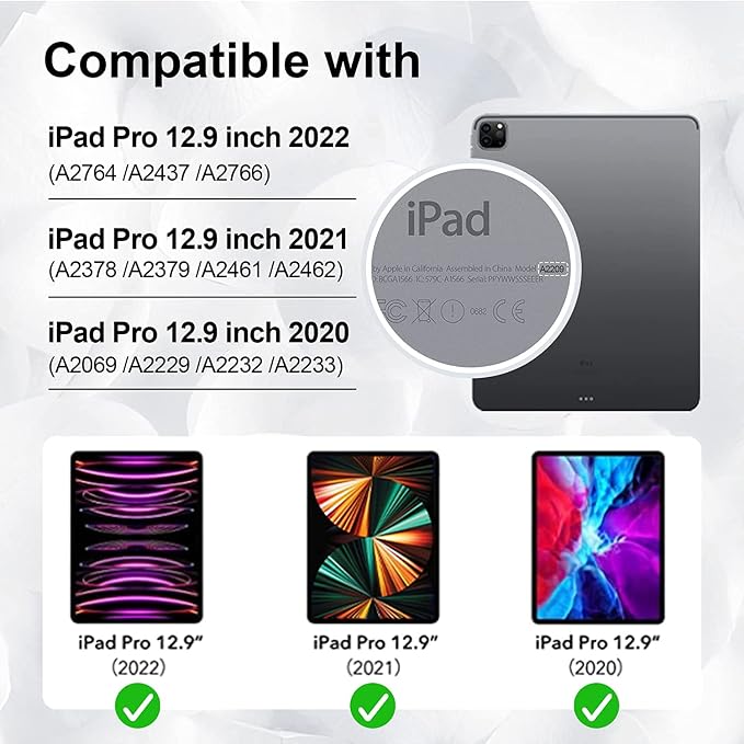iPad Pro 11 Inch Case 2024 with Screen Protector Pen Holder | iPad Pro 11 5th Generation Case | Three Layer Shockproof Defender Protective Cover W/Stand Hand Strap for iPad A2836/A2837 | Black
