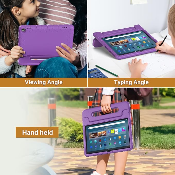 Kids Case for Fire Max 11 ShockproofStandBlue | Designed specifically for Fire Max 11(13th Generation 2023 Release)Light Weight Shockproof Tablet CaseEVA Foam Case