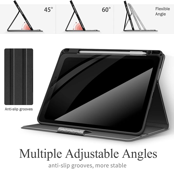 auaua Case for iPad Pro 11 inch (4th 3rd 2nd &amp 1st Gen) with Pencil Holder Auto Sleep/Wake PU Leather (Brown)