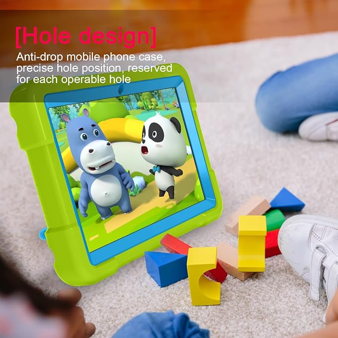 AKABEILA Compatible with Amazon Fire HD 8 2020/2022 Tablet Case，Rugged Kids Case with Stand Lightweight Shockproof Kids Friendly Tablet Cover Black