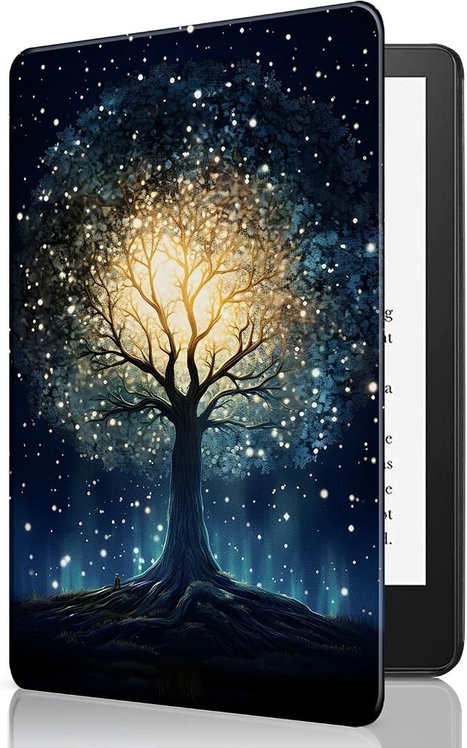 for 6 Kindle 2024 and 2022 (11th Generation) Case Slim Lightweight Smart Cover Case with Auto-Wake/Sleep for Kindle 2024Beach Starfish