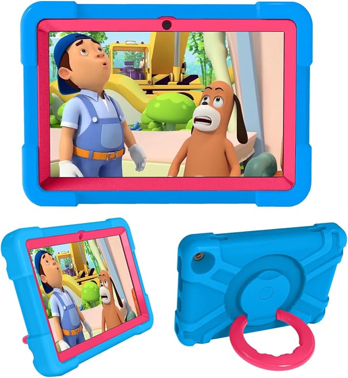 AKABEILA Compatible with Amazon Fire HD 8 2020/2022 Tablet Case，Rugged Kids Case with Stand Lightweight Shockproof Kids Friendly Tablet Cover Black