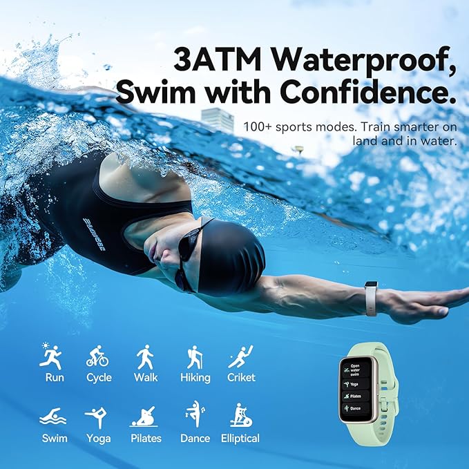 Enfit Fitness Trackers,Smart Watch with 1.47"Color Screen,100+Sport Modes Fitness Watch with Heart Rate Sleep Monitor, Pedometer Step Counter Watch, 3TAM Waterproof Activity Trackers for Women Men,LGN