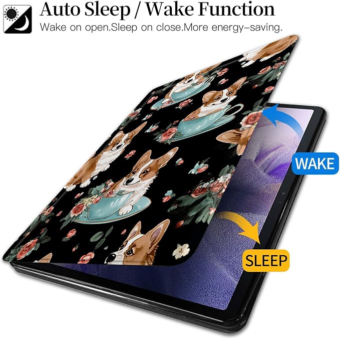 Astronaut Mushrooms Pattern Case for iPad 10.2 iPad 9th Generation 2021/ iPad 8th Generation 2020/ iPad 7th Generation 2019360 Degree Rotating Stand Protective Cover with Auto Sleep/Wake