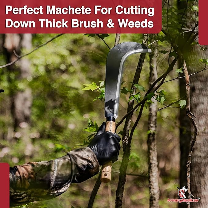 Armory Replicas Full Tang Machete Knife - Multipurpose Outdoor Tool for Gardening