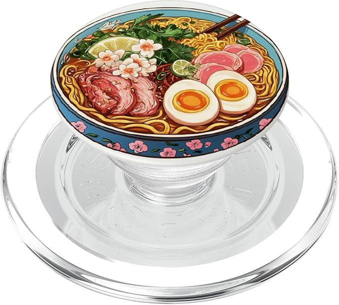 Ramen Lover Noodle Soup Japanese Foodie Asian Food PopSockets PopGrip for MagSafe