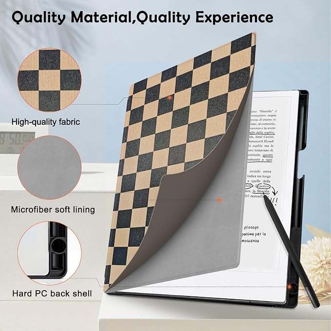 Case for Remarkable 2 Paper Tablet 10.3 2020 ReleasedLightweight and Hard Back Shell Protective Book Folio Cover with Built-in Pen HolderComes with Remarkable 2 Pen Tips.