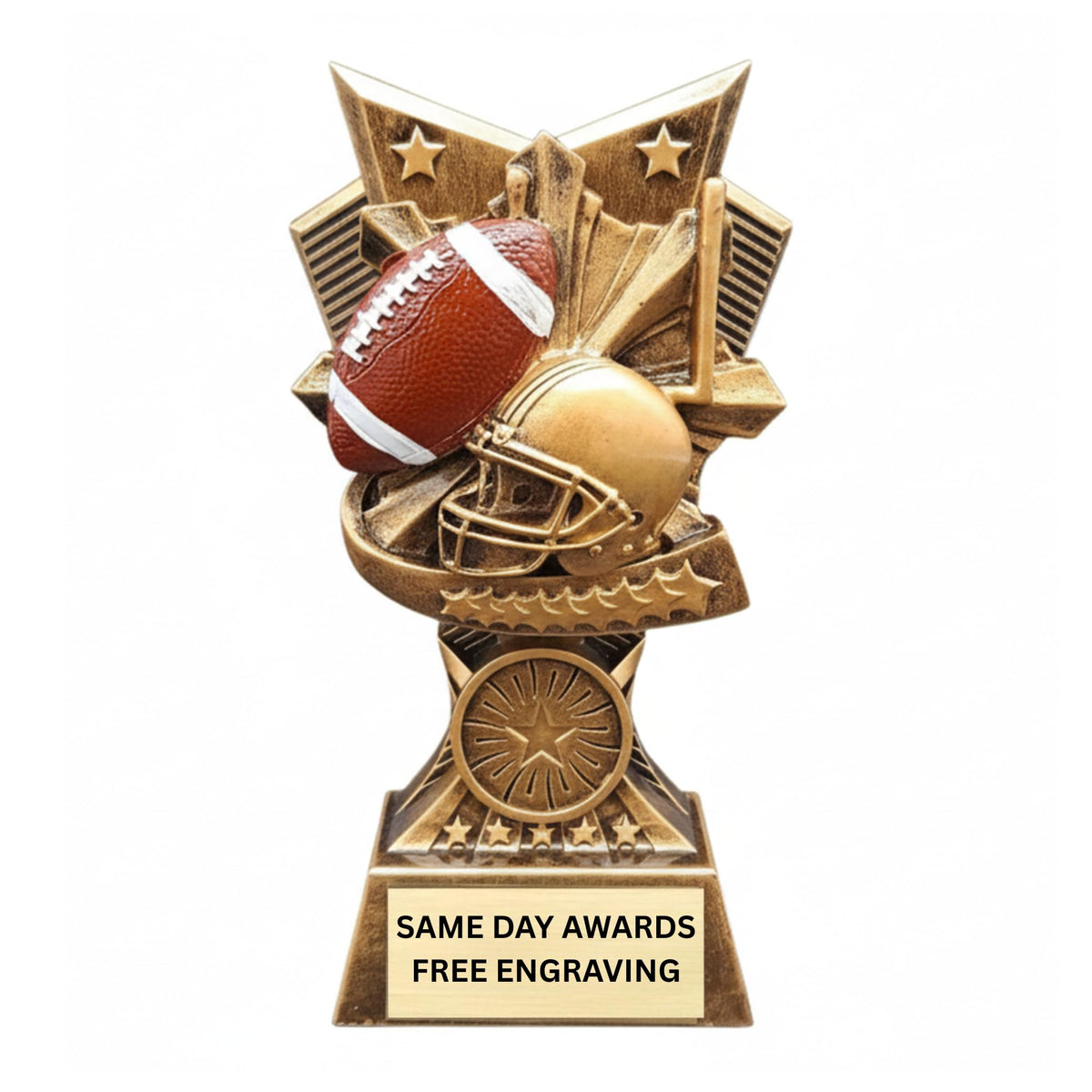Same Day Awards Champion V Football Trophy