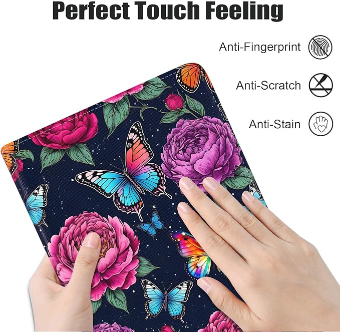Case for Samsung Galaxy Tab S10 Plus 2024/ S9 Plus/ S9 FE Plus 5G 12.4 Inch 2023 Premium PU Leather Stand Folio Cover with Auto Sleep/Wake Abstract Colorful Dog