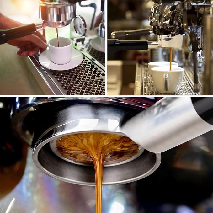 Bottomless Portafilter 58mm, 2 Ears Stainless Steel Bottomless Naked