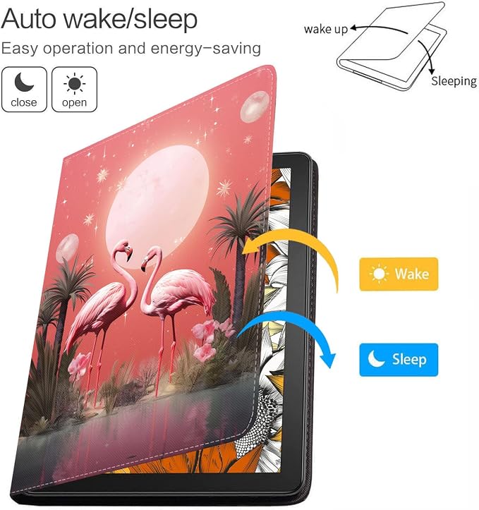 Case for Samsung Galaxy Tab A 8.0 2019 (SM-T290/T295/T297) Slim Lightweight PU Leather Stand Cover with Auto Wake/Sleep for Galaxy Tab A 8.0 Inch Abstract Watercolor Art Dogs