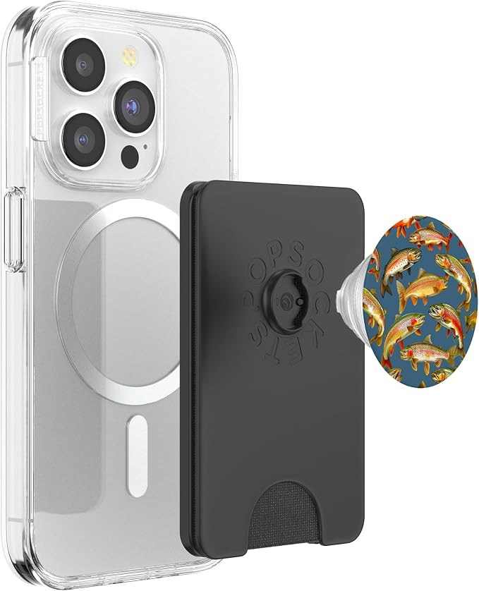Fishing Fisherman Trout Fishing PopSockets PopGrip for MagSafe