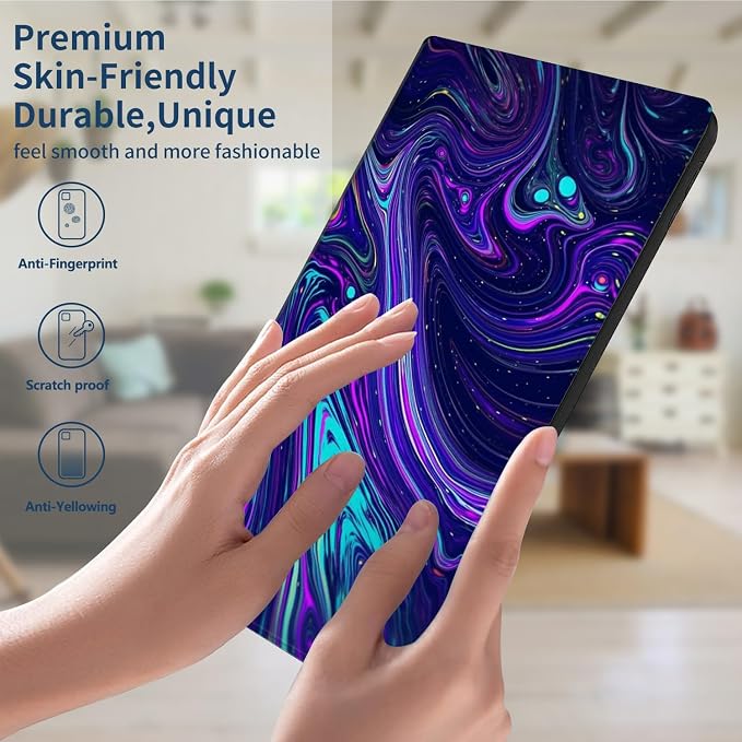 Slim Case for Amazon Kindle Fire Max 11 Case (13th Generation 2023 Release) 11 PU Leather Folio Stand Adjustable Smart Cover with Auto Wake/Sleep for Kindle Fire 11 TabletA American Flag Skull