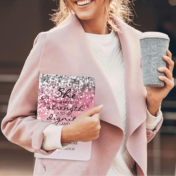 Case for Samsung Galaxy Tab A 10.1 Inch 2019 Tablet [SM-T510/T515/T517] Slim PU Leather Case Adjustable Stand with Auto Wake/Sleep - Bible Verse Proverbs 31:25