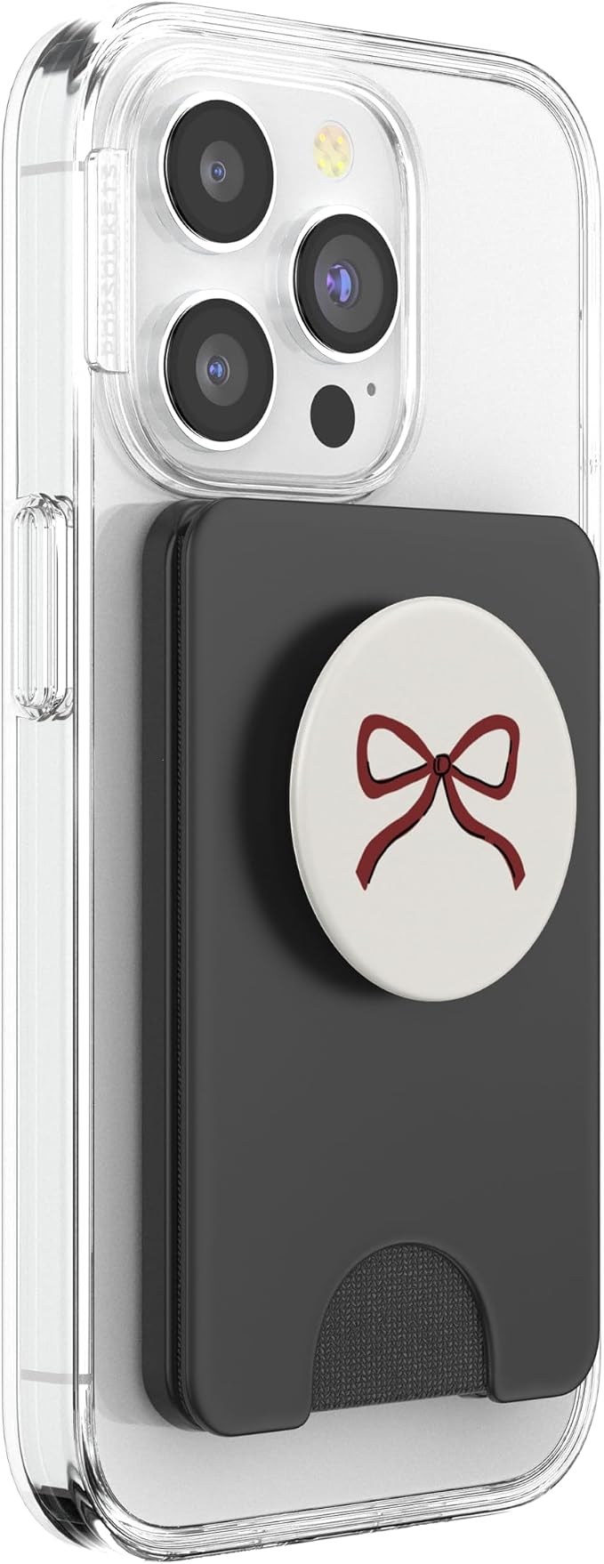 Burgundy Maroon Red Bow Coquette Aesthetic PopSockets Adhesive PopGrip