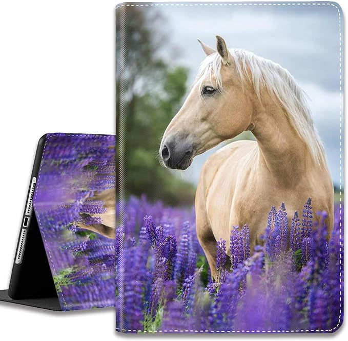 Case for iPad (A16) 11th Generation 11 Inch 2025 / iPad 10th Generation 10.9 Inch 2022 Ultra-Thin Multi-Angle Protective Cover with Auto Sleep/Wake A Dark Horse