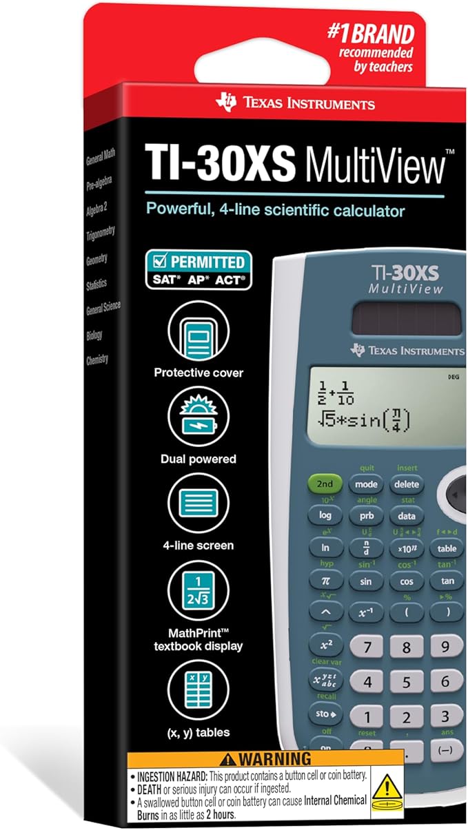 Texas Instruments TI-30XS MultiView Scientific Calculator