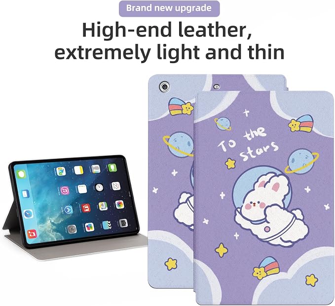 for Apple Mini Mini 2 Mini 3 Case with Auto Sleep/Wake Multi-Angle Smart Stand Shell Cover Protective Case for 7.9-inch iPad Mini 1/Mini 2/Mini 3 - Cute Rabbit