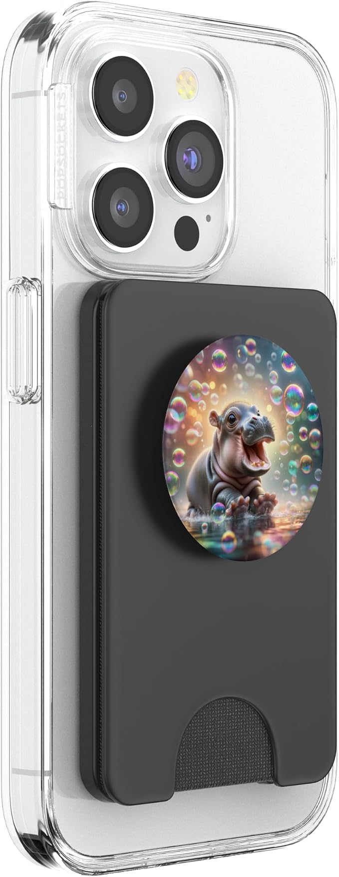 Cute Baby Hippo design for hippo lovers and hippo PopSockets Adhesive PopGrip