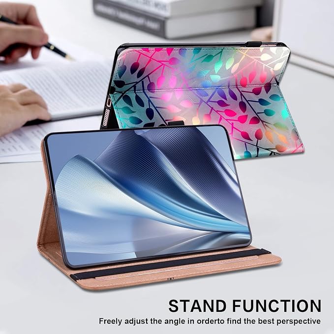Case for Samsung Galaxy Tab A 10.1 2019 Model SM-T510/T515/T517 Stylus Holder Flip Wallet Leather Shockproof Cover for Galaxy Tab A SM-T510 Case Bicolor Marble