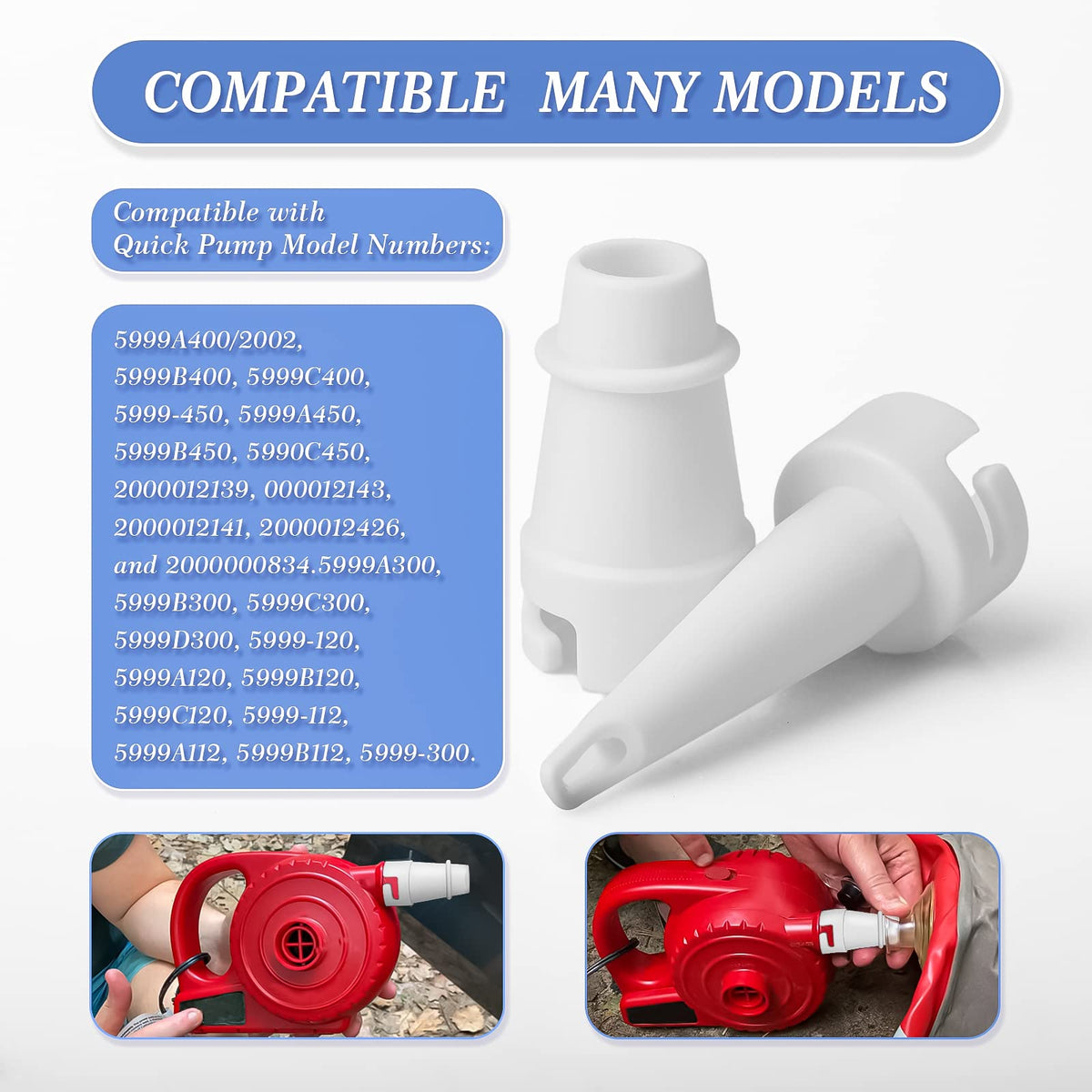 Quick Pump Fitting Replacement Nozzle, Valve Adaptors, Air Pump Nozzles Fitting, Air Pump Attachments, Quality Main Adapter & Pinch Valve Tip. Replace Quality Quick Pump Fitting Replacement Nozzle.