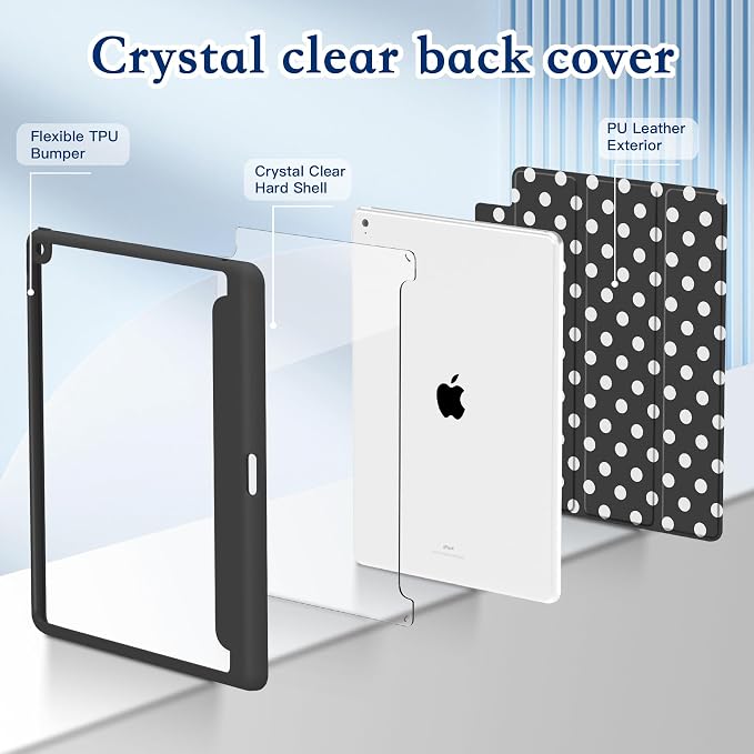 CISSOOK Compatible with iPad 9th/ 8th/ 7th Generation Case 10.2 Inch (2021/2020/2019 Release) Protective Shell with Pencil Holder Astronaut