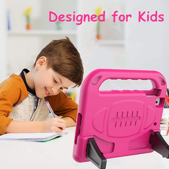 BMOUO Kids Case for New iPad mini 5 2019 / Mini 4 2015 - Built-in Screen Protector Shockproof Light Weight Handle Convertible Stand Case Cover for New iPad mini 5th Generation 2019 - Black