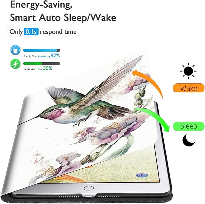 for Samsung Galaxy Tab A8 Case for Samsung Galaxy Tab A8 10.5 Case 2022 Lightweight Smart Cover PU Leather Adjustable Stand Protective Cover with Auto Wake/Sleep - Art Butterfly