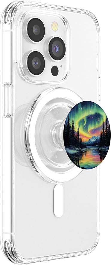Aurora Borealis Dark Sky Nature Light Display PopSockets Adhesive PopGrip