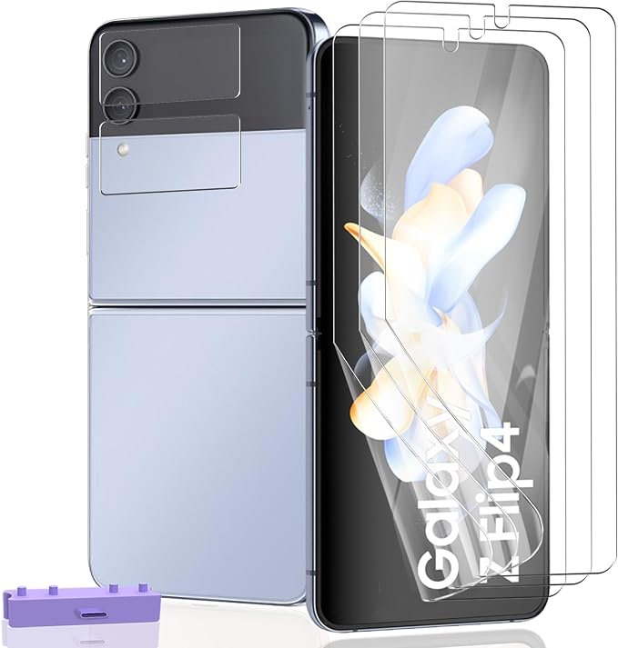 for iPhone 17 Pro Max Back Screen Protector Flexible Film Not Glass with Camera Lens Protector 2+2 Pack Self-Healing Anti Scratch HD Clear Soft TPU Protective Hydrogel Film