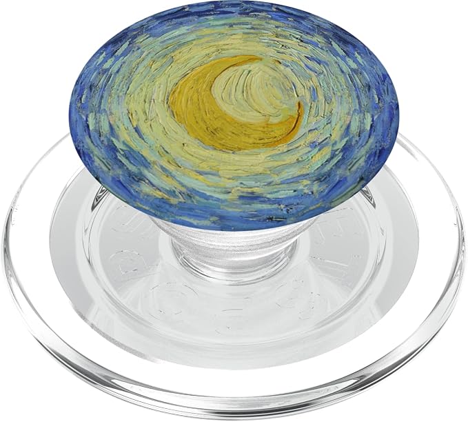 Starry Night Moon Van Gogh Fine Art Painting 2 Cla PopSockets Adhesive PopGrip